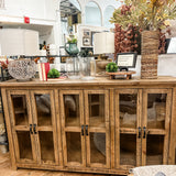 Corey 6 Door Glass Console