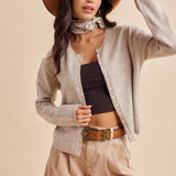 Wool Blend Knitted Cardigan