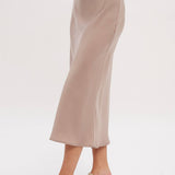 Satin Midi Skirt