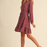 Tween Kids Girls Knit Long Sleeve Dress