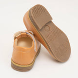 T-Strap Mary Jane Hard Sole Shoes: Hazlenut