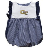 Georgia Tech Yellow Jackets Embroidered Navy Girl Bubble