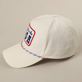 Made in the USA Embroidery Patch Trucker Hat: MULTI