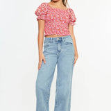 High Rise Wide Leg Youth Jeans