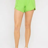 Highwaist Athleisure Split Shorts | Assorted Colors