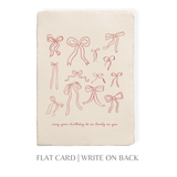 Lovely Birthday Bows Greeting Card