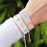 Saved Micro Bead String Bracelet