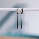 Silver Bar Earrings