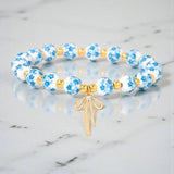 Floral Bow Beaded Bracelets | Assorted Colors
