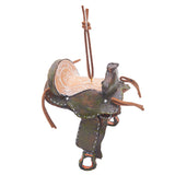 Christmas Western Horse Saddle Ornament