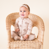 Bamboo 2-Way Convertible Zip Romper - Teddy