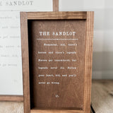 The Sandlot Sign