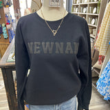 NEWNAN Varsity Letter Sweatshirt | Black