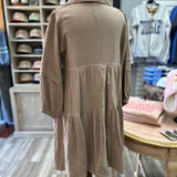 Tori Tan Tiered Dress