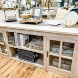Wooden 7' Bar Island with Doors