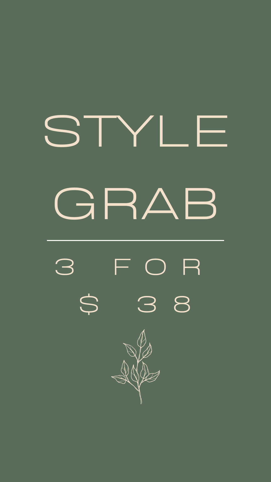 [Style Grab] Clothing- 3 for $38