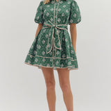 Penny Floral Green Dress