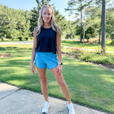 Highwaist Athleisure Split Shorts | Assorted Colors