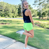Highwaist Athleisure Split Shorts | Assorted Colors