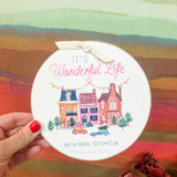 It's A Wonderful Life Newnan, Georgia Wooden Ornament
