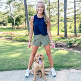 Highwaist Athleisure Split Shorts | Assorted Colors