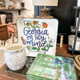 Georgia On My Mind Enamel Tray
