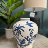 Sparrow Porcelain Vase