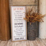 Autumn Words Sign