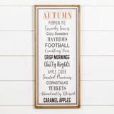 Autumn Words Sign