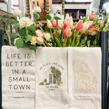 Newnan, Georgia Floral State Tea Towel