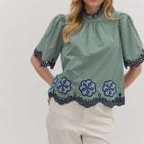 Duffey Ruffled Blouse