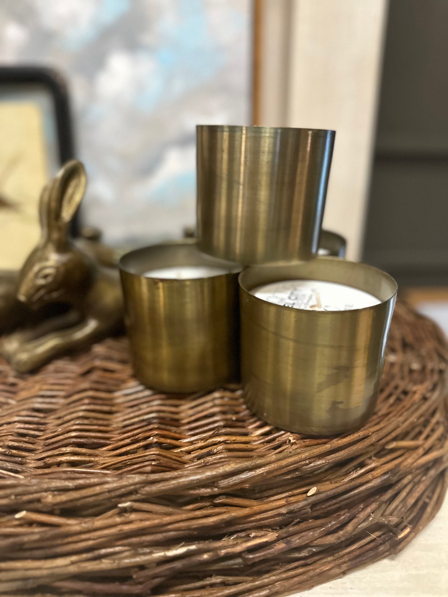 BEST SELLER! Gold Pewter Tin Candle