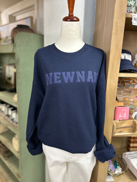 NEWNAN Varsity Letter Sweatshirt: Navy