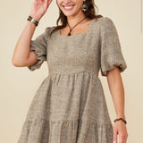 Beth Square Neck Bubble Dress