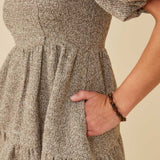 Beth Square Neck Bubble Dress