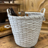 Large White Weave Basket