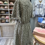 Allie Green Floral Dress