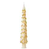 Gilded Pine Tree Taper Candle