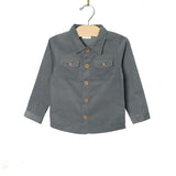 Button Up Corduroy Shirt | Granite