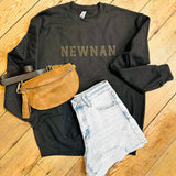 NEWNAN Varsity Letter Sweatshirt | Black