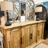 Fiona Four Solid Door Console Credenza Server