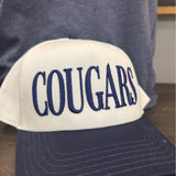 Cougar Embroidered Trucker Hat | Navy