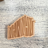 Wood Magnet: Engraved with Newnan, Georgia