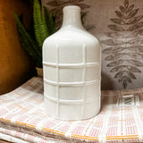 Textured Ceramic Vase | White