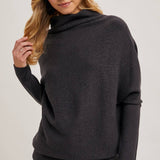 Slouch Neck Dolman Pullover Sweater | Multiple Colors