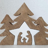 White Enamel Nativity