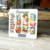 Newnan, Georgia Brushstroke Magnet