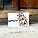 Newnan, Georgia State Icon Magnet