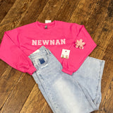Newnan Varsity Letter Sweatshirt | Pink