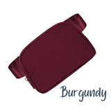 Matte Neutral Nylon Belt Bag